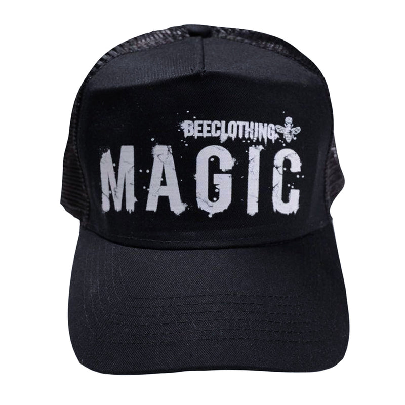 Magic bee - MB2241 - destroyed logo cap - black