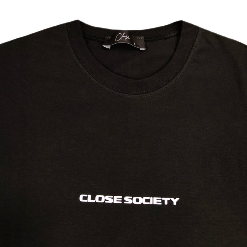 Clvse society - S23-201 - small logo tee - black