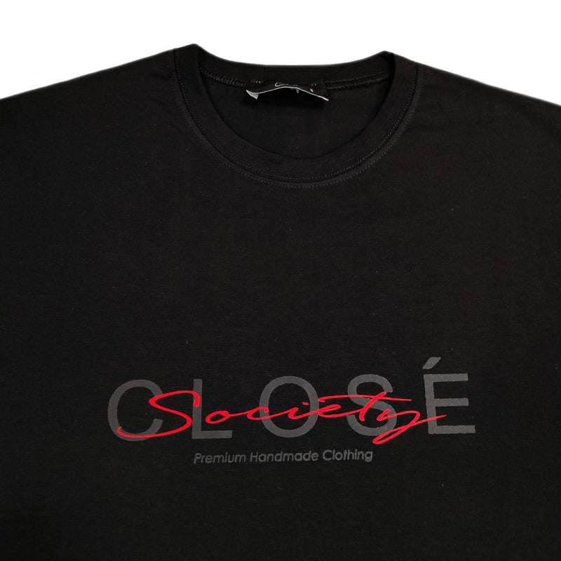 Clvse society - S23-207 - premium logo tee - black
