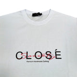 Clvse society - S23-207 - premium logo tee - white