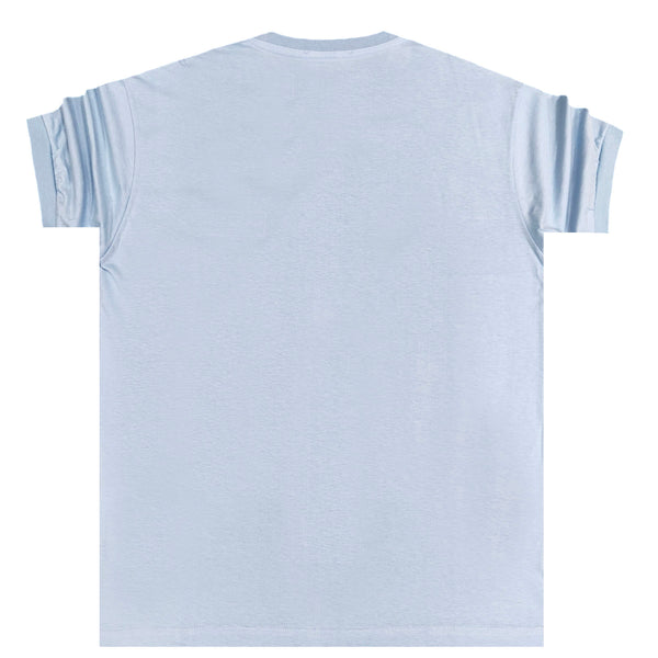 Close society - S23-242 - frame logo tee - light blue