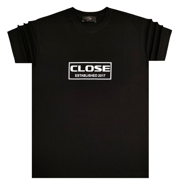 Close society - S23-272 - big frame logo tee - black