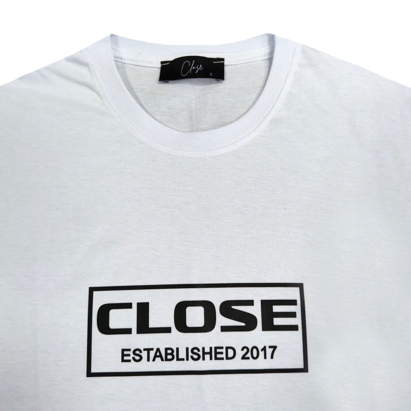 Clvse society - S23-272 - big frame logo tee - white