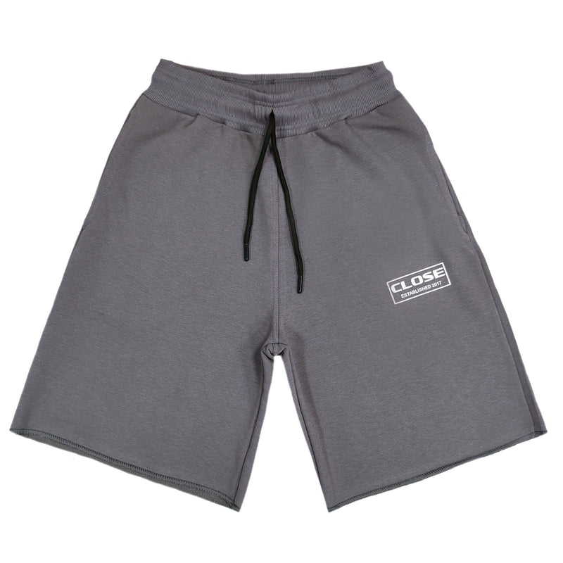 Clvse society frame logo shorts - charcoal