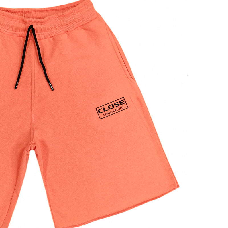 Clvse society - S23-342 - frame logo shorts - coral