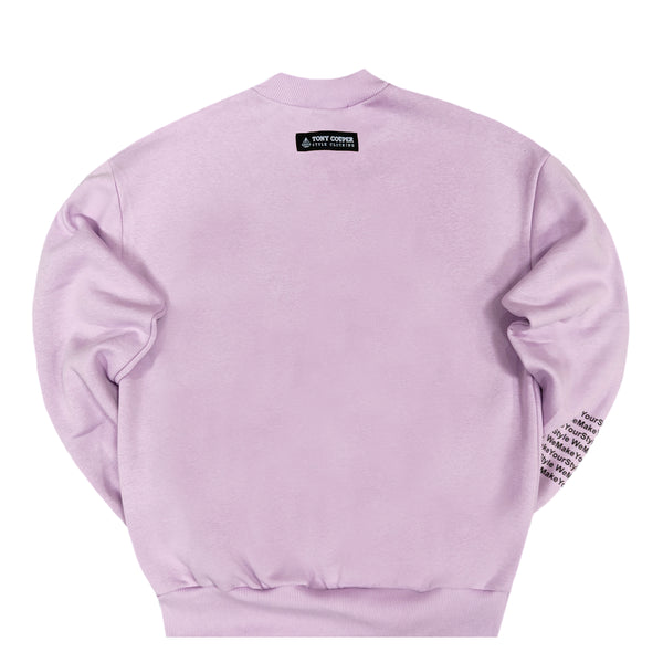 Tony couper- S23/11 - hustle crewneck - lilaq