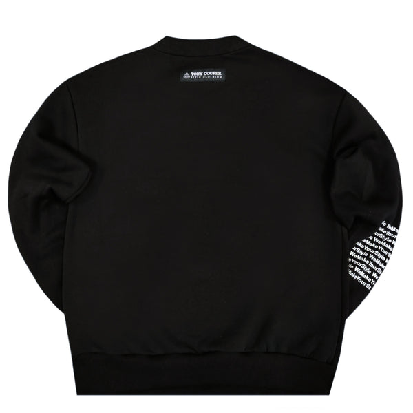 Tony couper - S23/13 - hustle crewneck - black