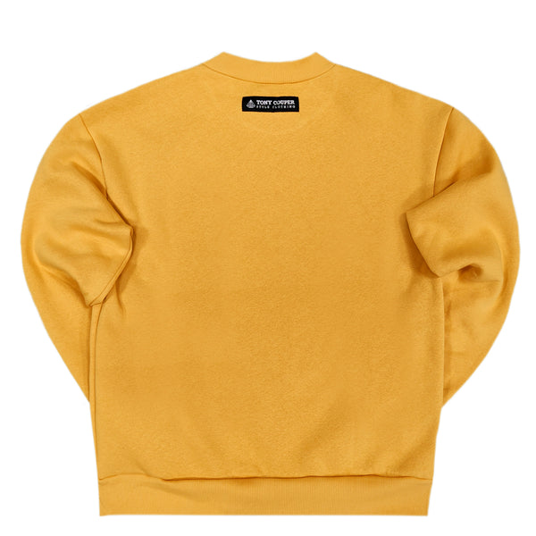 Tony couper - S23/25 - diamond crewneck - yellow