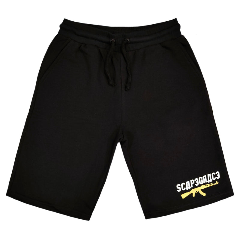 Scapegrace - SC-1906 - gold ak shorts - black