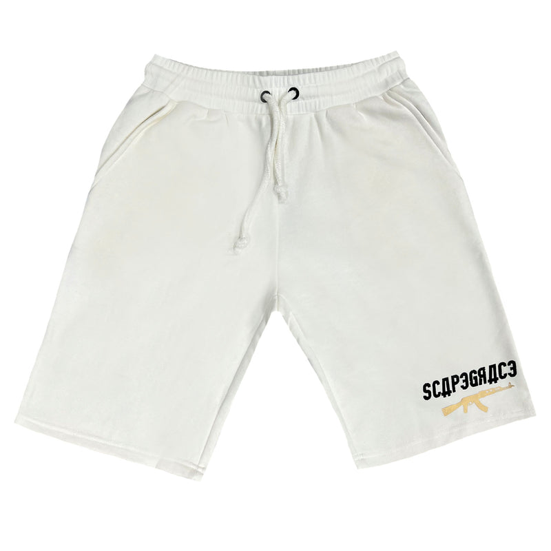Scapegrace - SC-1906 - gold ak shorts - white