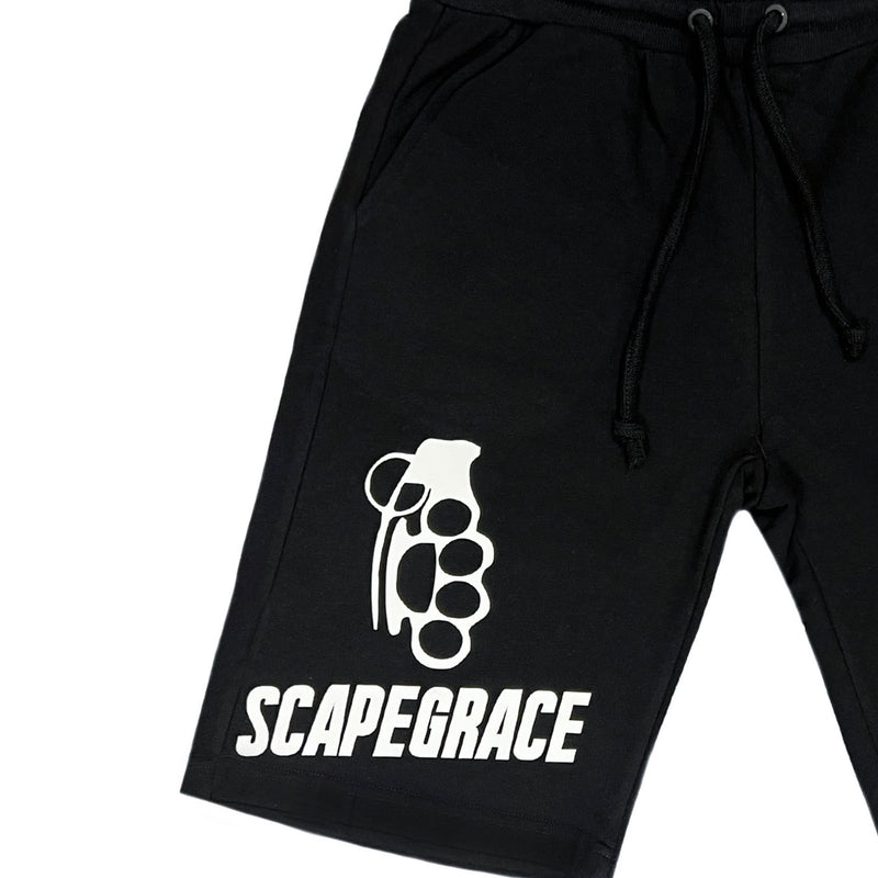 Scapegrace - SC-1907 - logo shorts - black