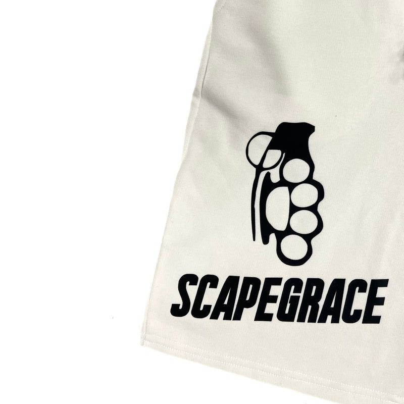 Scapegrace - SC-1907 - logo shorts - white