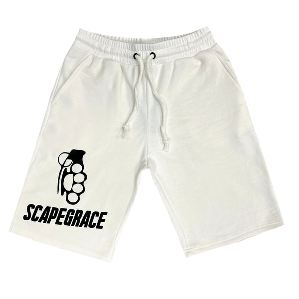 Scapegrace - SC-1907 - logo shorts - white