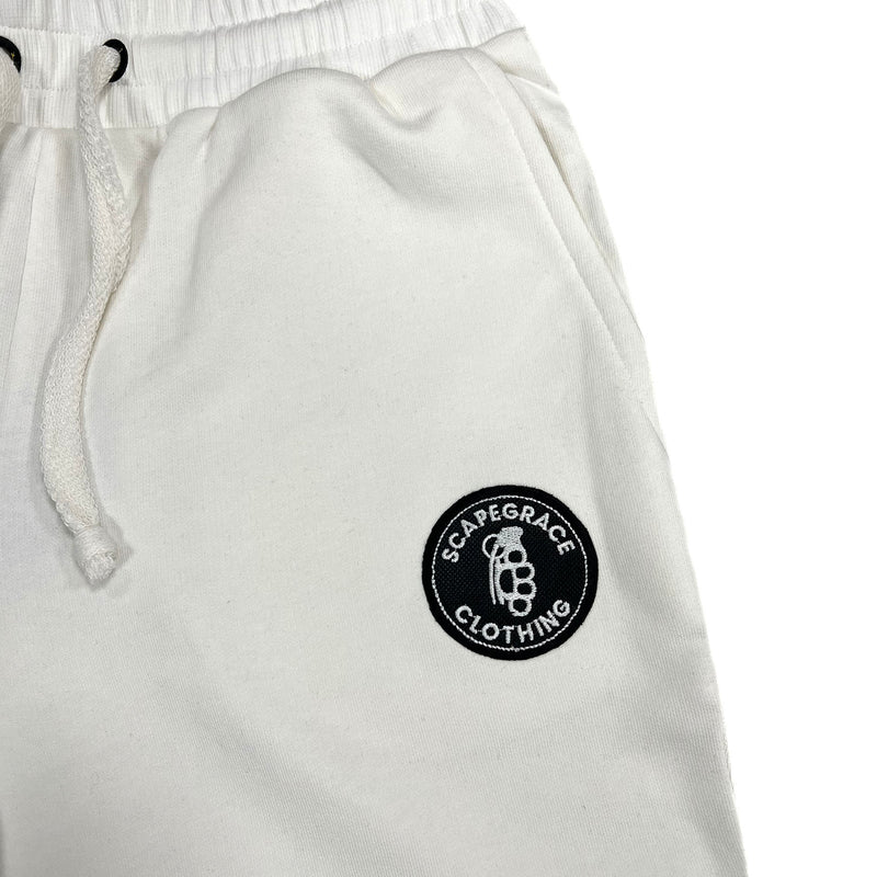 Scapegrace - SC-1908 - round logo shorts - white