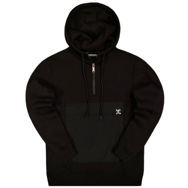 Scapegrace - SC191218 - pouch hoodie - black