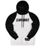 Scapegrace - SC221216 - raglan logo hoodie- white