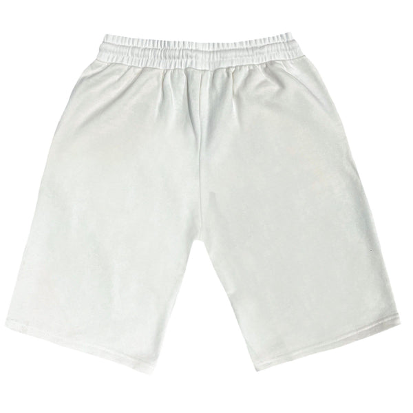 Scapegrace - SC-1908 - round logo shorts - white