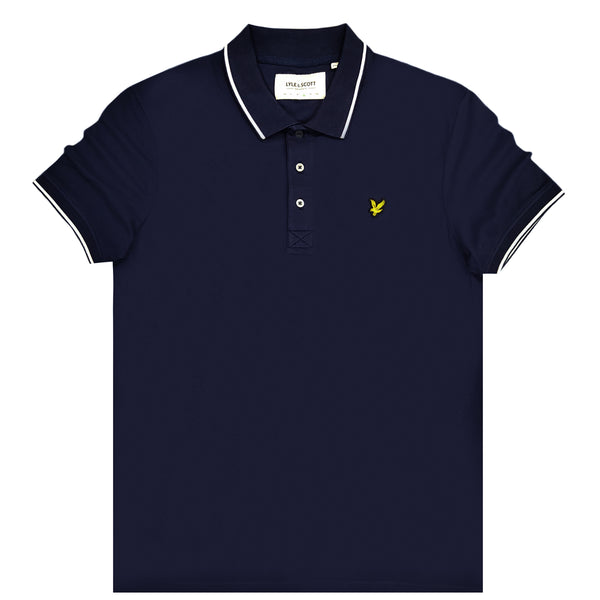 Lyle & scott blue essentials tipped polo sp1524 vog-w190