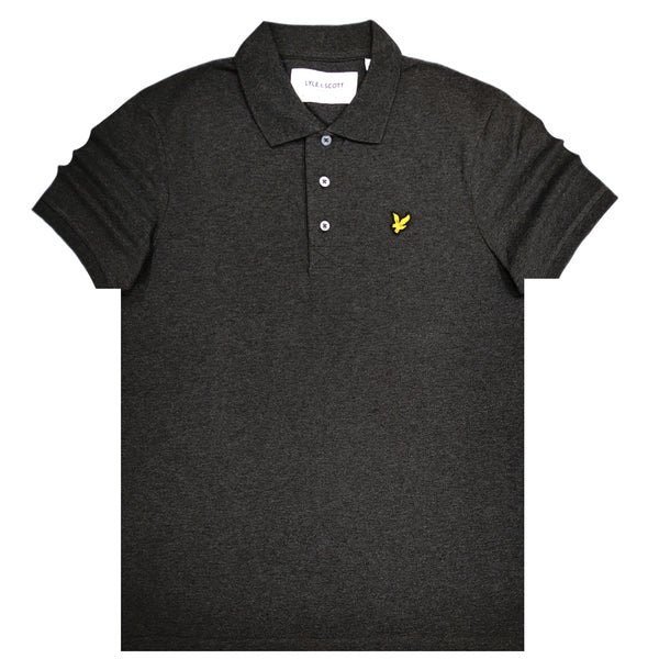 Lyle & scott anthracite essentials plain polo sp400 vog-398