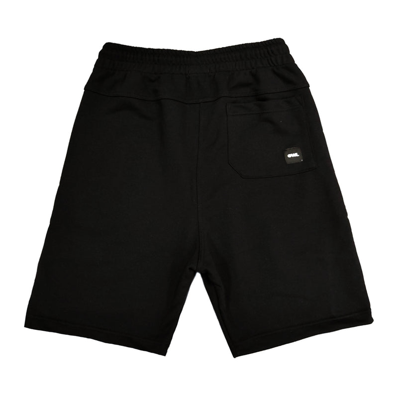 Owl clothes - SR-0139 - dc with trims shorts - black