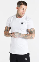 Siksilk - SS-20965 - essential muscle fit t-shirt - white
