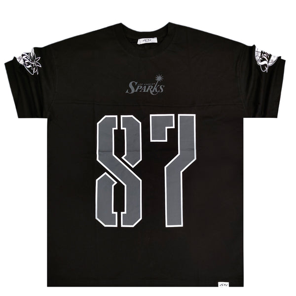 Jcyj - TRM154 - sparks oversize tee - black