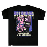 Jcyj - TRM175 - becoming bear oversize tee - black