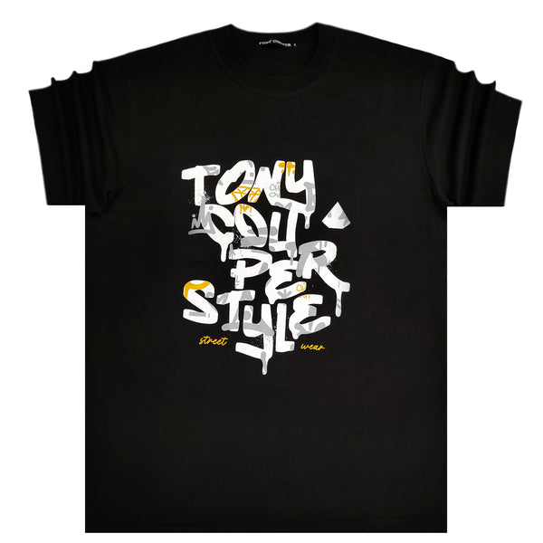 Tony couper  - TT23/20 -  graffiti tee - black