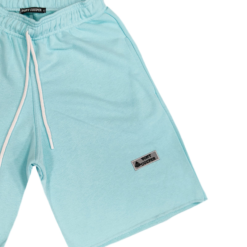 Tony Couper - V22/20 - patch shorts - teal