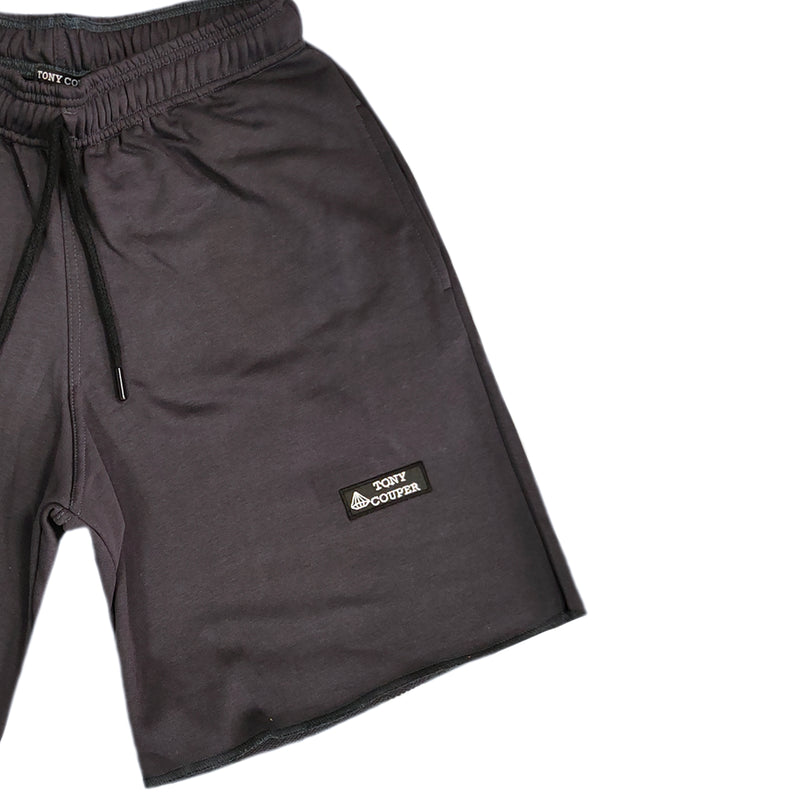 Tony Couper  - V22/21 - patch shorts - charcoal