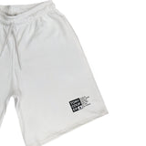 Tony Couper - V22/48 - hustle shorts - white