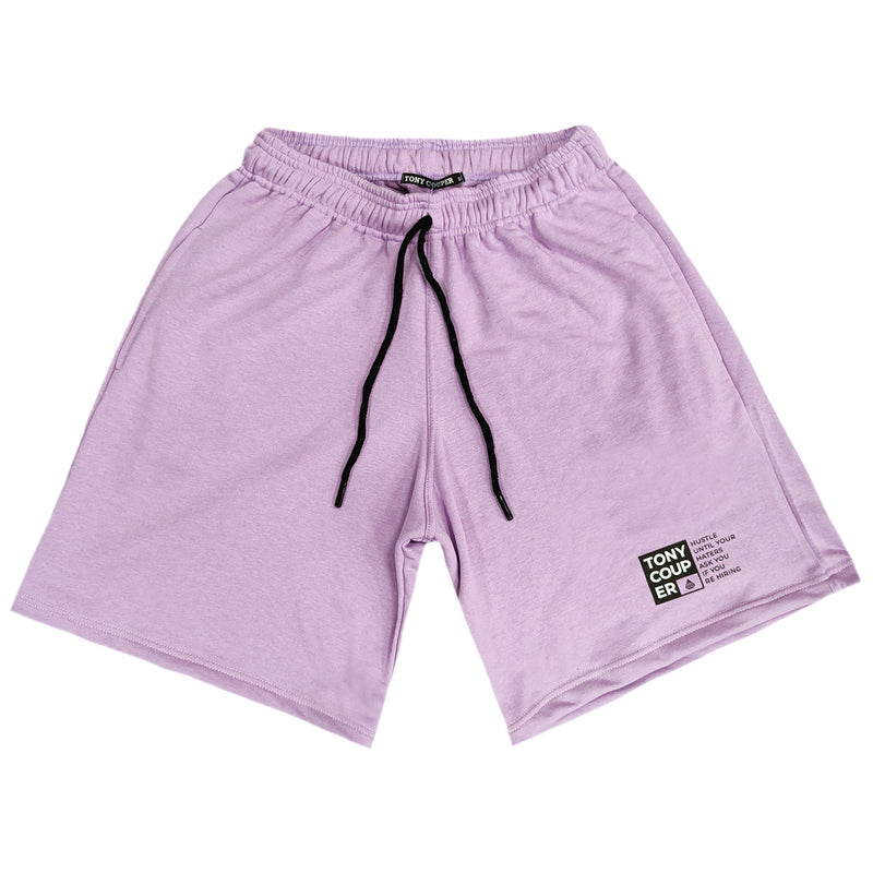 Tony Couper  - V22/49 - hustle shorts - lilaq