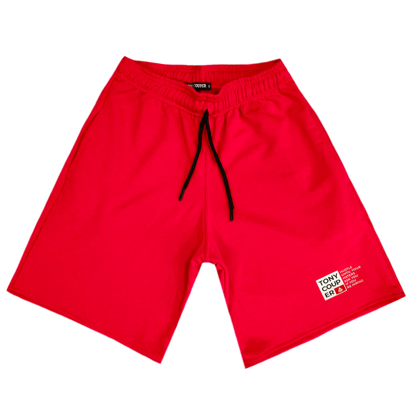Tony Couper  - V22/50 - hustle shorts - red