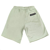 Tony Couper- V22/65 - lime patch shorts - peanut