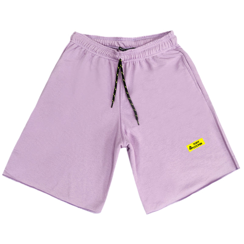 Tony Couper - V22/66 - lime patch shorts - lilaq