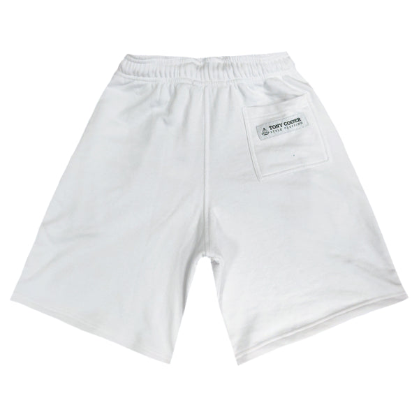 Tony Couper - V22/18 - patch shorts - white