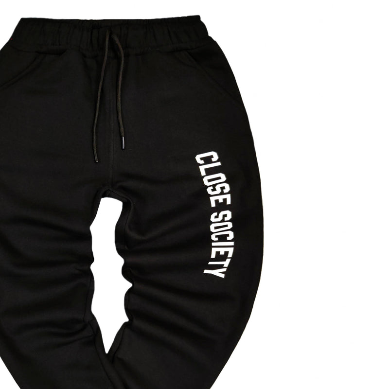 Close society - W22-140 - big logo pants - black