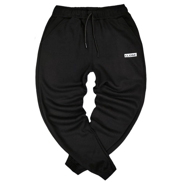 Close society - W22-150 - small white logo pants - black