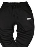 Clvse society - W22-150 - small white logo pants - black