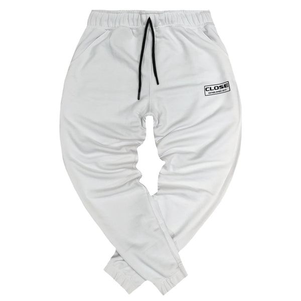 Close society - W22-142 - frame logo pants - white