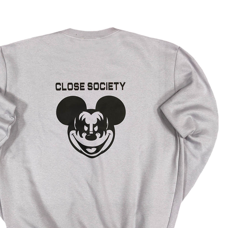 Close society - W22-463 - double mickey crewneck - ice