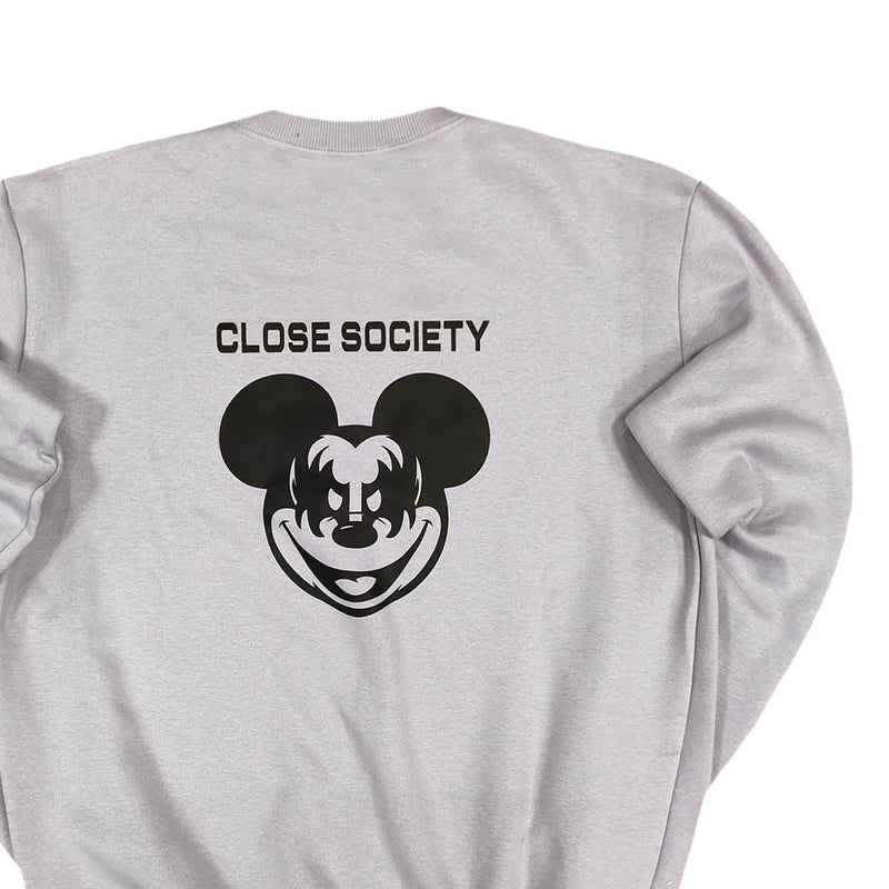 Clvse society - W22-463 - double mickey crewneck - ice
