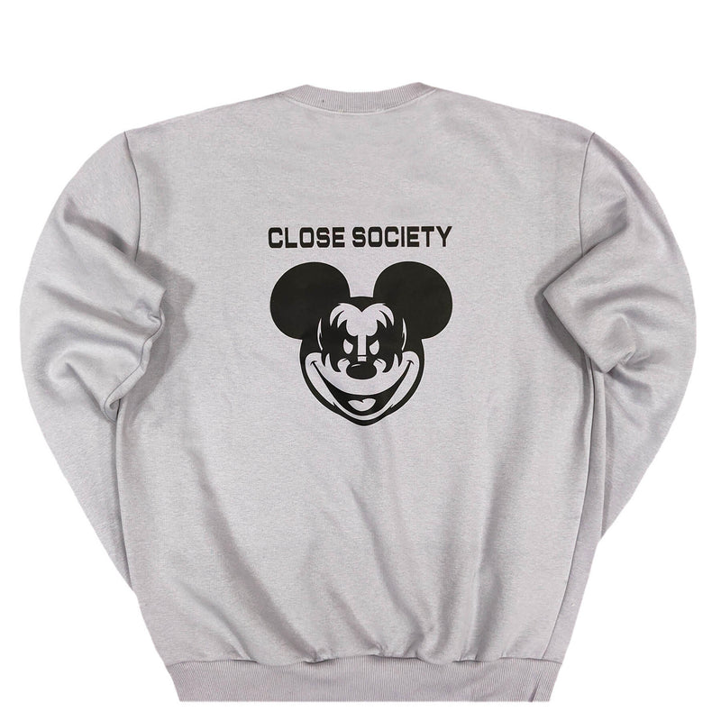 Close society - W22-463 - double mickey crewneck - ice