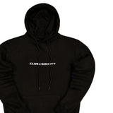 Close society - W22-501 - simple logo hoodie - black