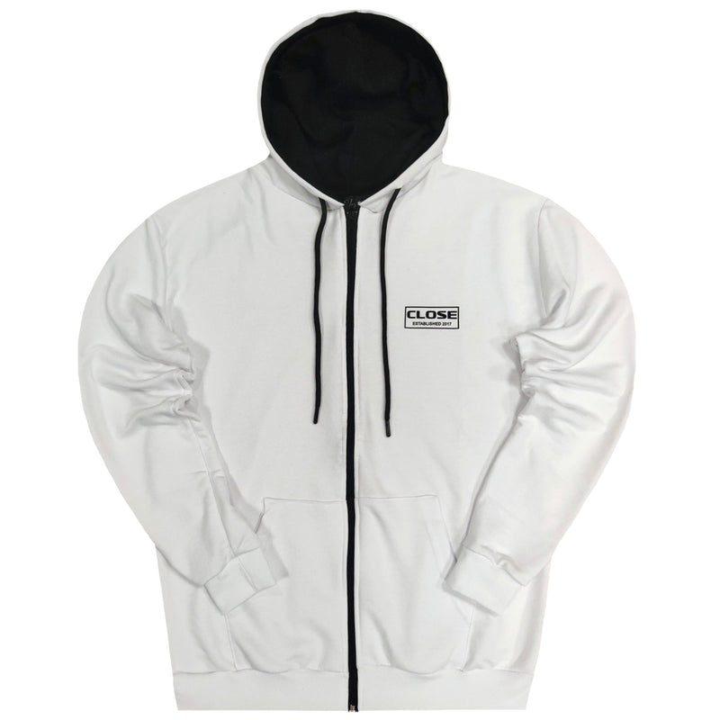 Clvse society - W22-642 - frame logo jacket - white