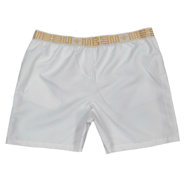 Magic bee - WB20604 - clothing white swim shorts gold classic tape