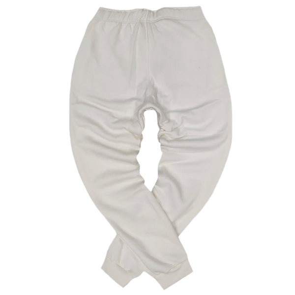 Magic bee - WB21401 - logo cord pants - off white