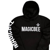Magicbee - MB22506 - double logo hoodie - black