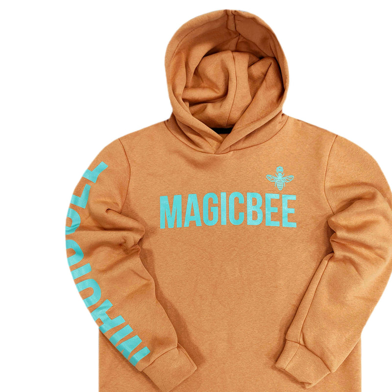 Magicbee - MB22506 - double logo hoodie - wb22506-camel