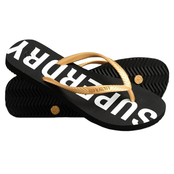 Superdry - WF310155A-M4R - code essential flip flop -  black/metallic gold